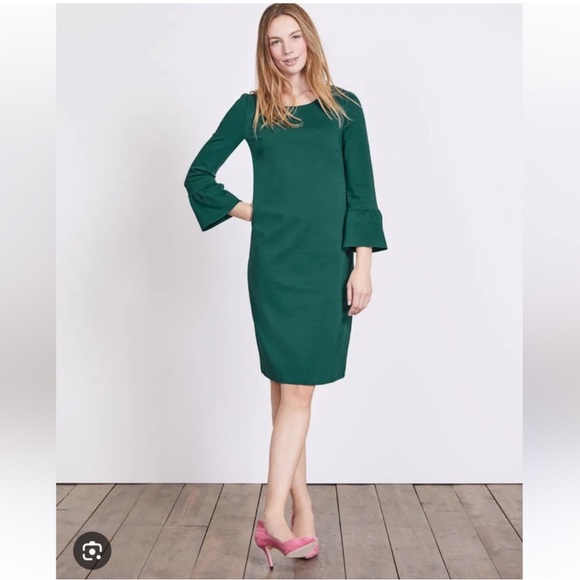 Boden Lavinia Ponte Knit Bell Sleeve Dress size 8p petite - Picture 1 of 13